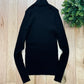 Prada Black Ribbed Turtleneck Sweater