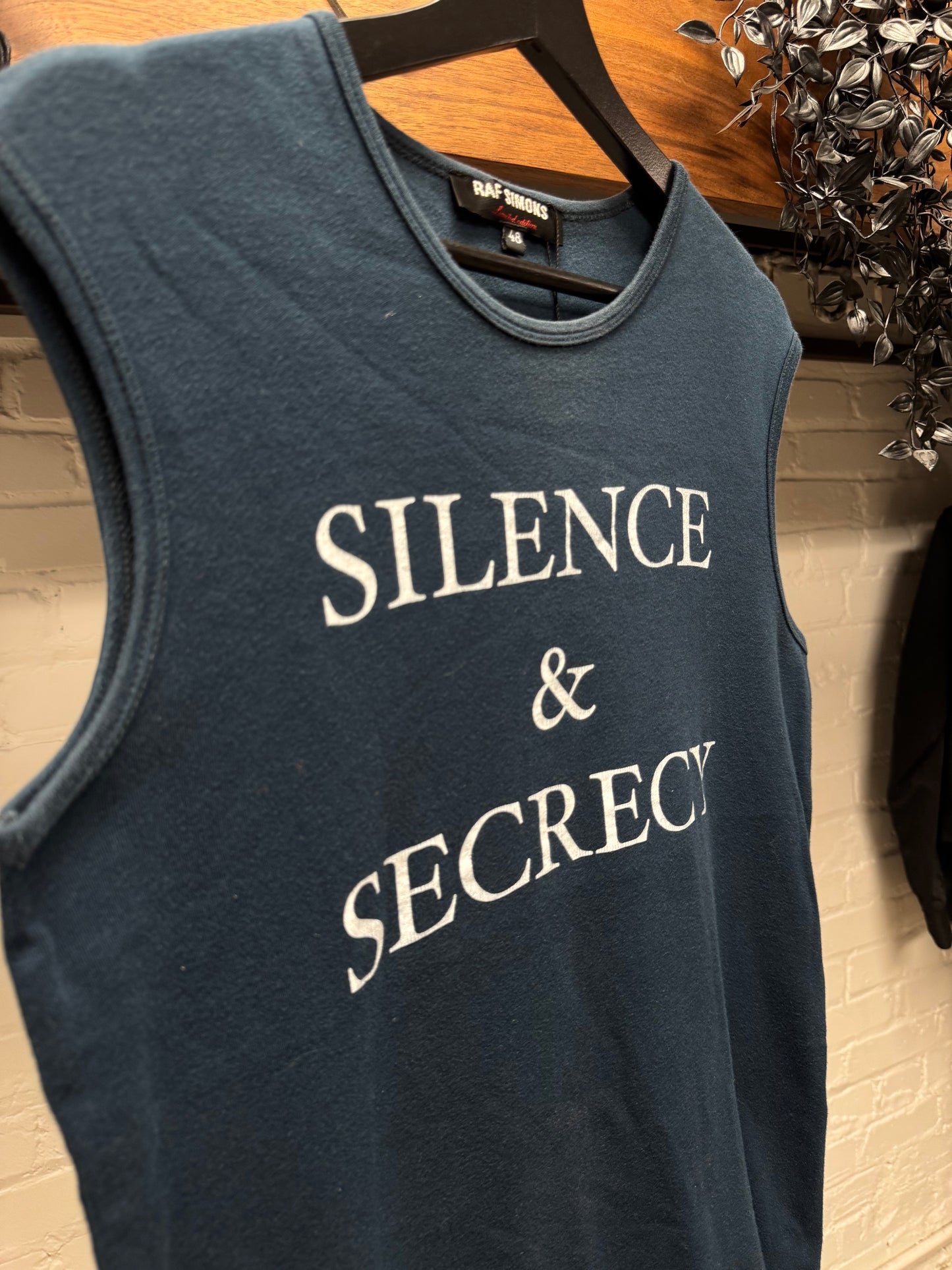 SS2002 Raf Simons ‘Silence & Secrecy’ Tank Top