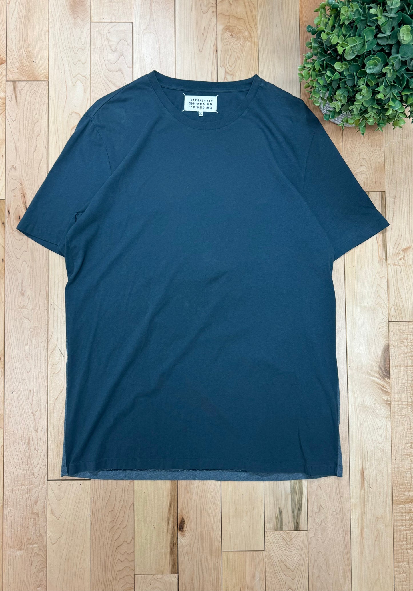 SS2015 Maison Margiela Blue Split T-Shirt