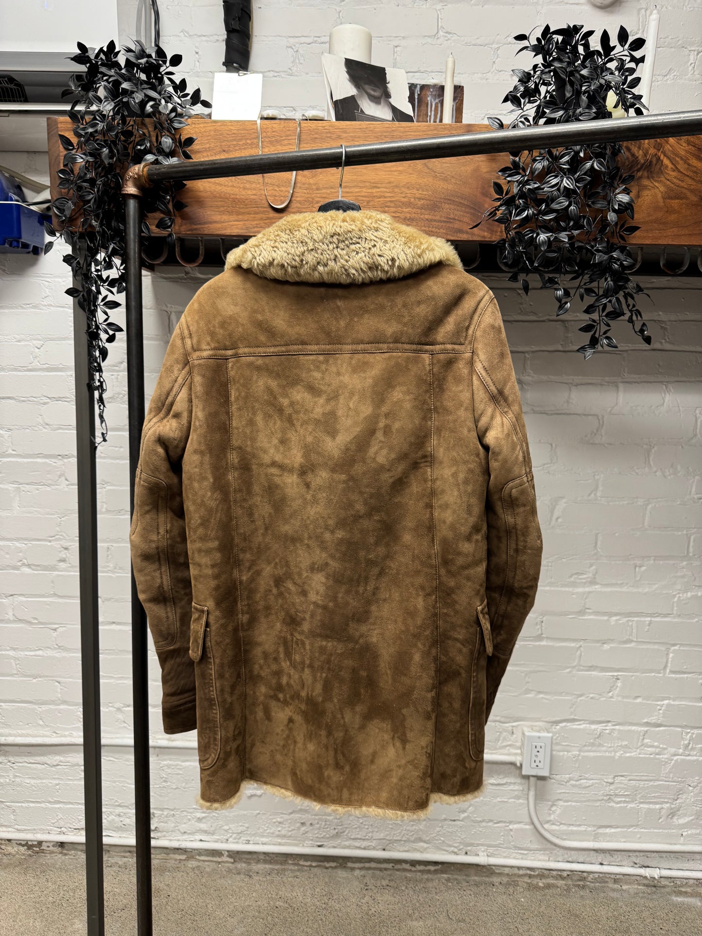 AW2011 Gucci Brown Lamb Leather Shearling ‘Mouton’ Jacket
