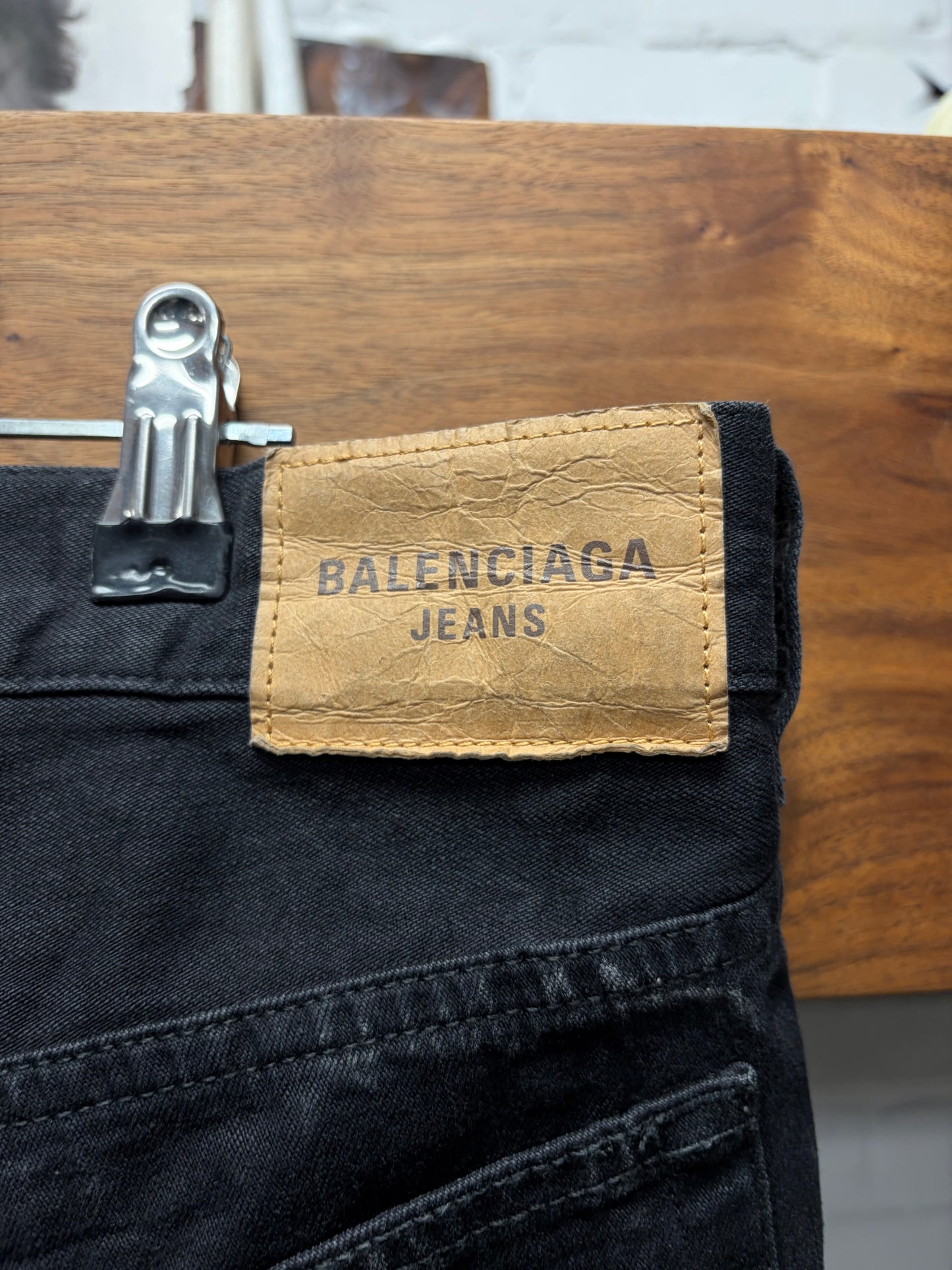 2023 Balenciaga Flared Leg Black Bootcut Denim