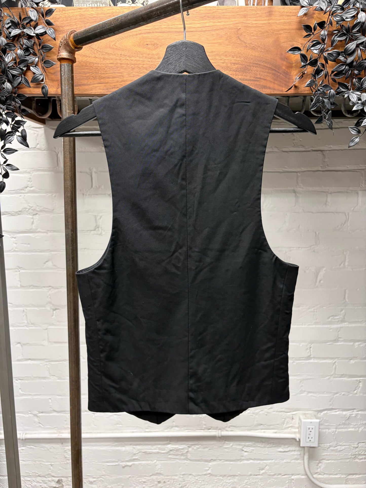Maison Martin Margiela Boiler Vest with Pleated Denim Lapels