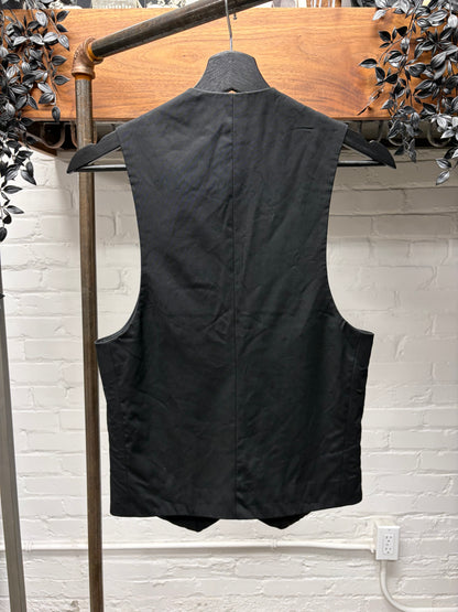 Maison Martin Margiela Boiler Vest with Pleated Denim Lapels