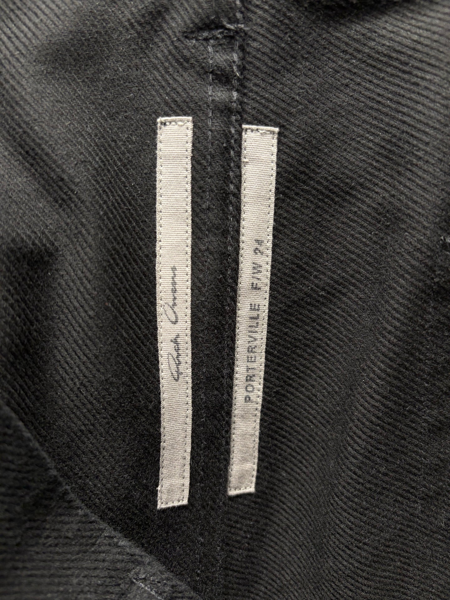 AW2024 Rick Owens ‘Geth’ Black Wide Leg Denim