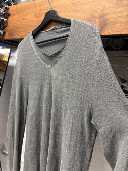 Transit Double Layered Grey Knit Sweater