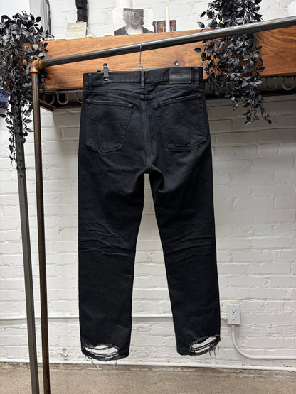 2022 Balenciaga Black Bootcut ‘Heelbite’ Denim