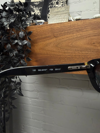 90s Gucci ‘Moda’ Tortoiseshell Brown Oval Sunglasses