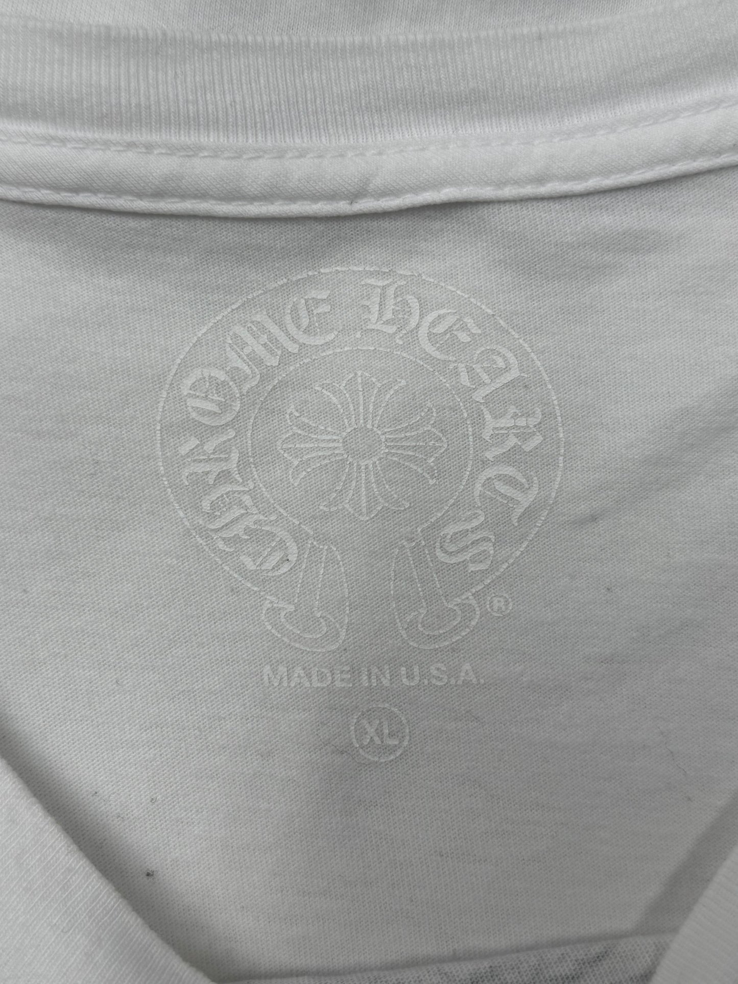 Chrome Hearts ‘Foti’ Skull Motif White Graphic T-Shirt