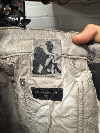 Rick Owens ‘Bolans’ Dust Brown Flared Leg Denim