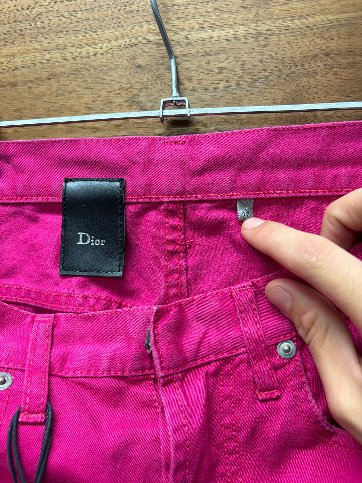 SS2005 Dior Homme by Hedi Slimane ‘Beck’ Pink Unaltered Skinny Jeans