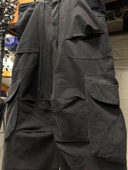 Entire Studios Ultra Baggy ‘Freight’ Black Cargo Pants