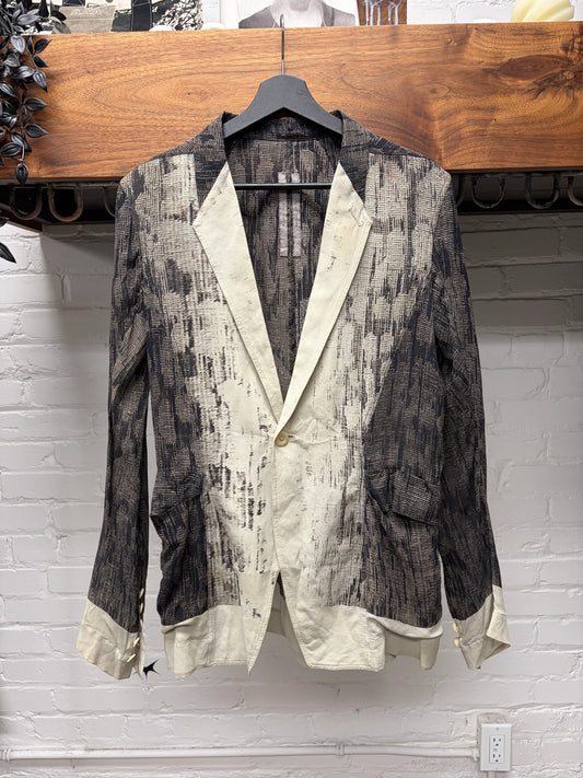 SS2017 Rick Owens ‘Walrus’ Leopard Print Sheer Blazer