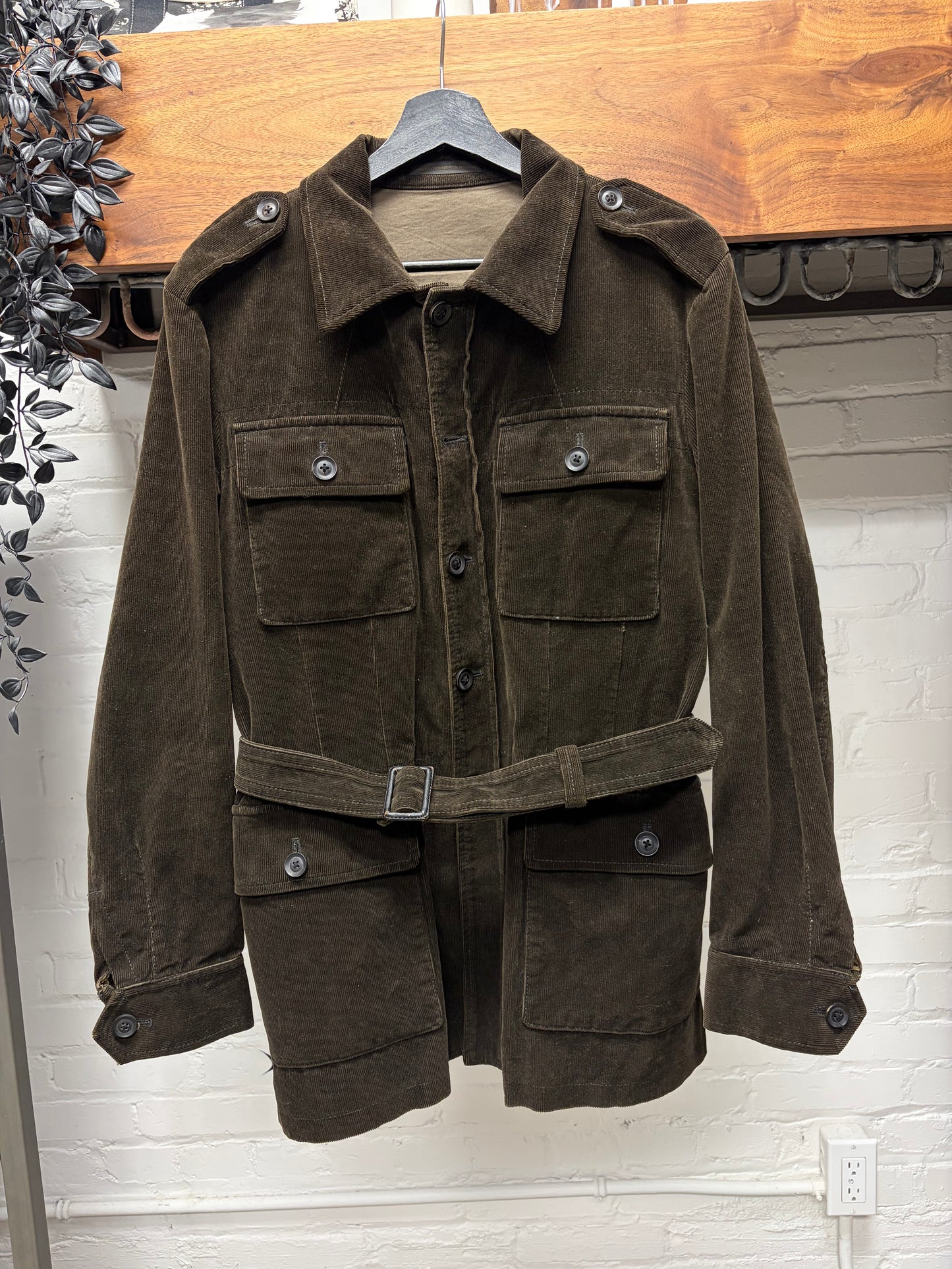 Vintage Yohji Yamamoto ‘Y’s’ Brown Corduroy Belted Field Jacket