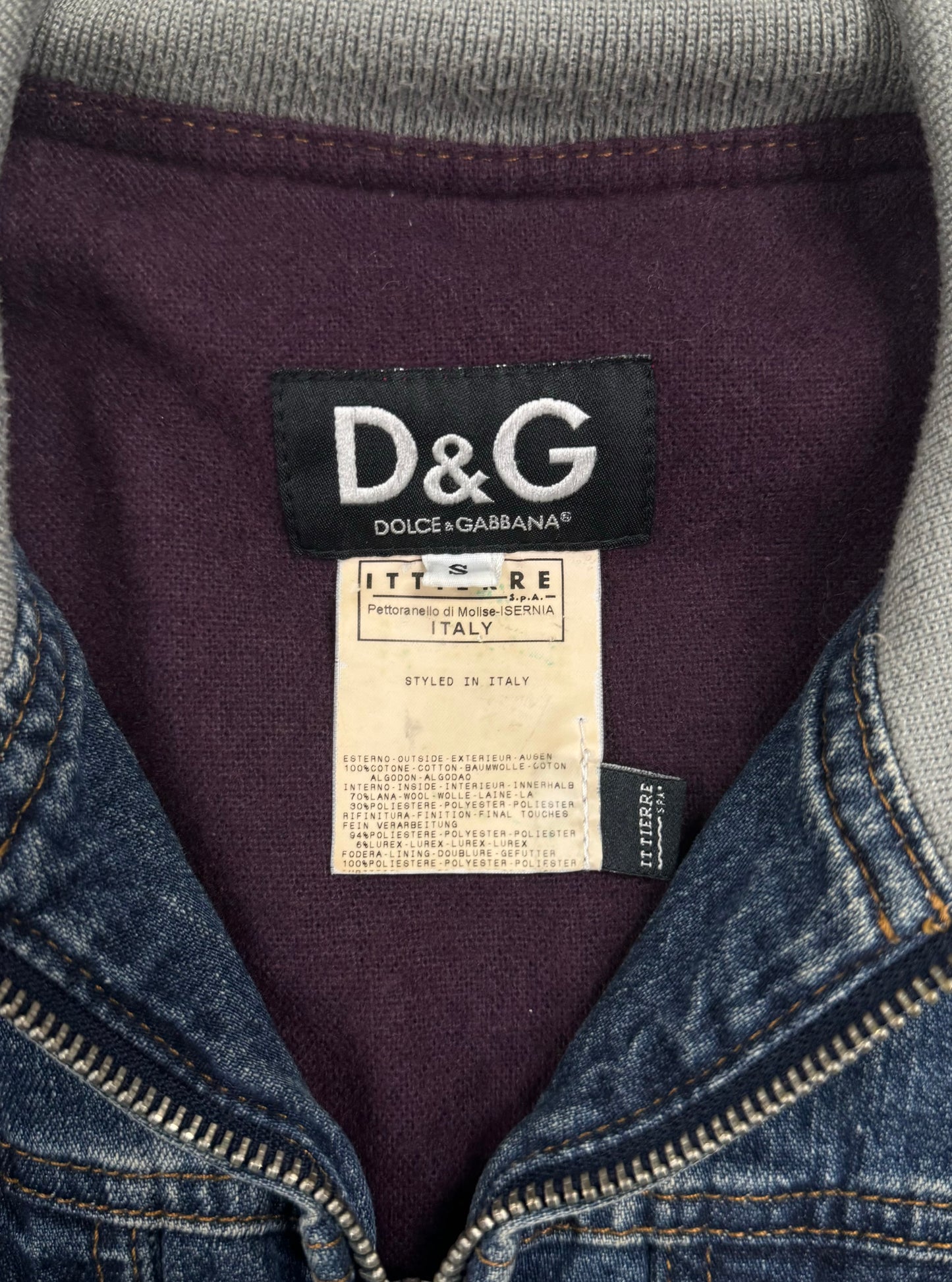 2000s Dolce & Gabbana Denim Track Jacket