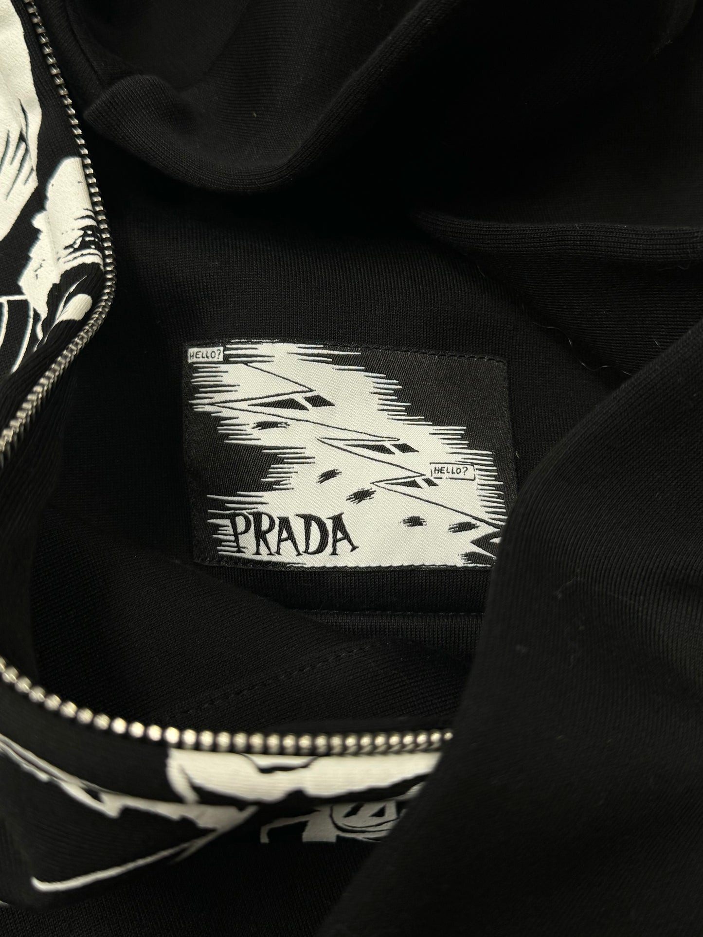 SS2018 Prada ‘Comic Strip’ Zip-Up Hoodie