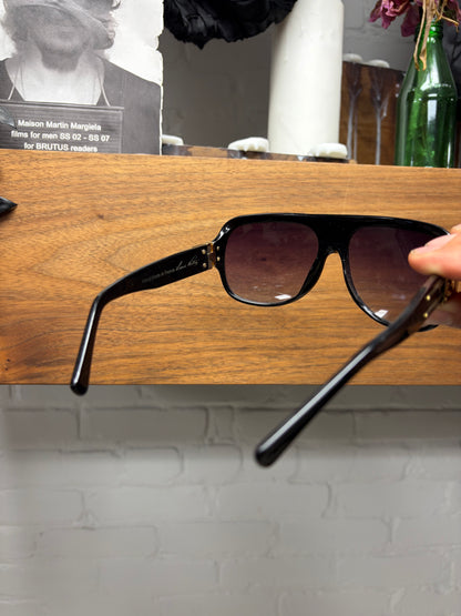 2004 Louis Vuitton ‘Millionaire’ 1.0 Black/Gold Monogram Aviator Sunglasses