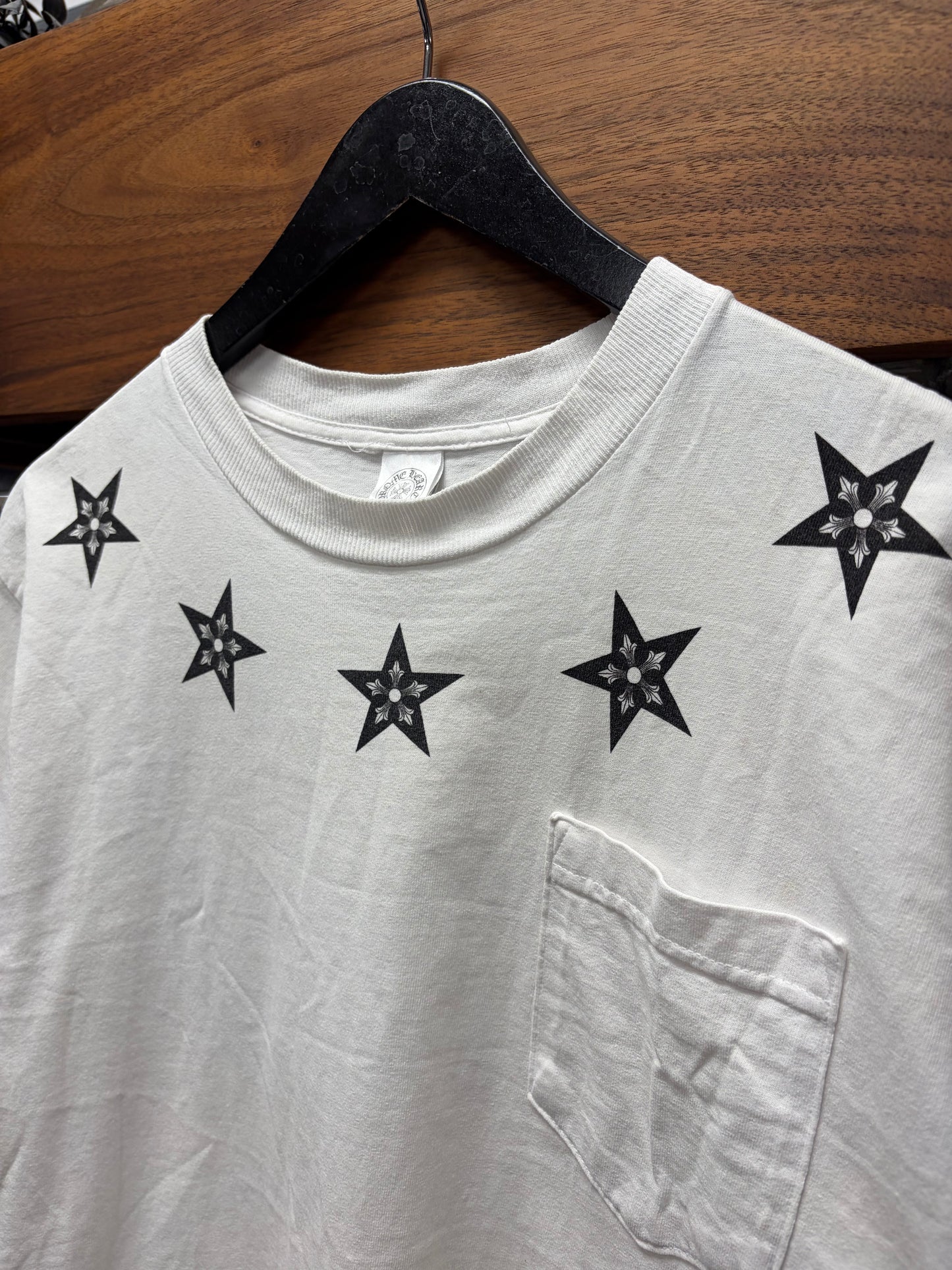 Chrome Hearts ‘Stars Logo’ White Graphic T-Shirt