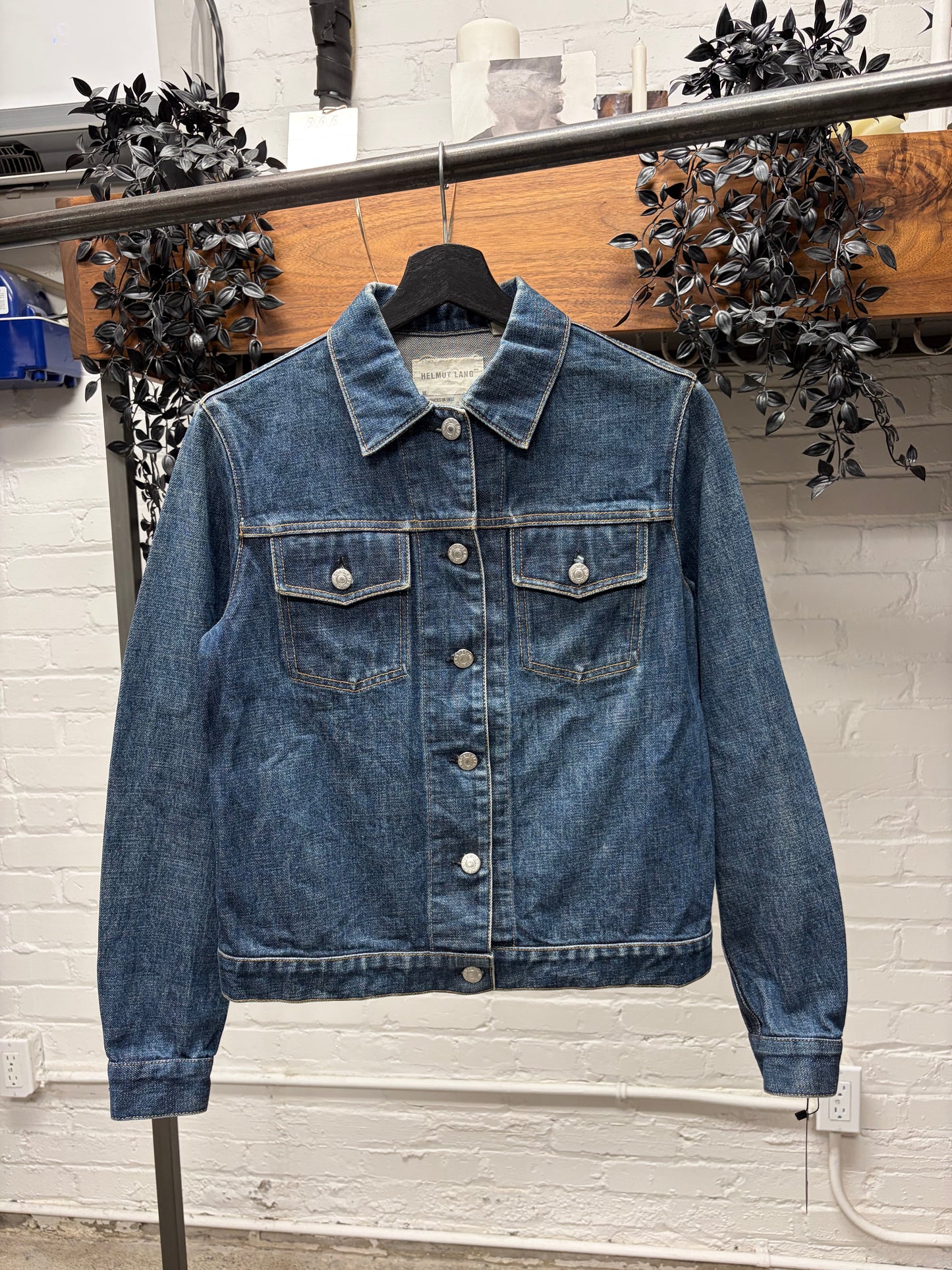 Vintage 1998 Helmut Lang ‘Classic Wash’ Blue Denim Trucker Jacket