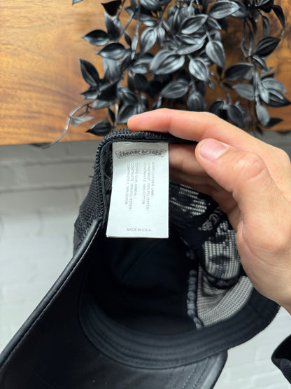 Chrome Hearts ‘Cemetery’ Leather Cross Patch Trucker Hat