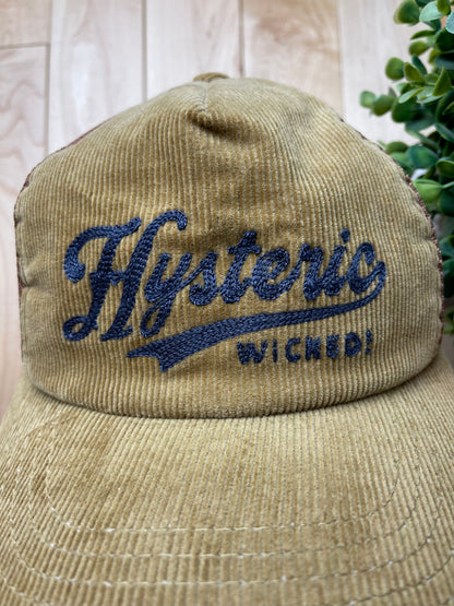 Hysteric Glamour Chain Stitch Corduroy Snapback Trucker Hat