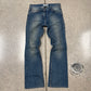 2000s Yves Saint Laurent Rive Gauche ‘YSL’ Pocket Fade Flared Denim