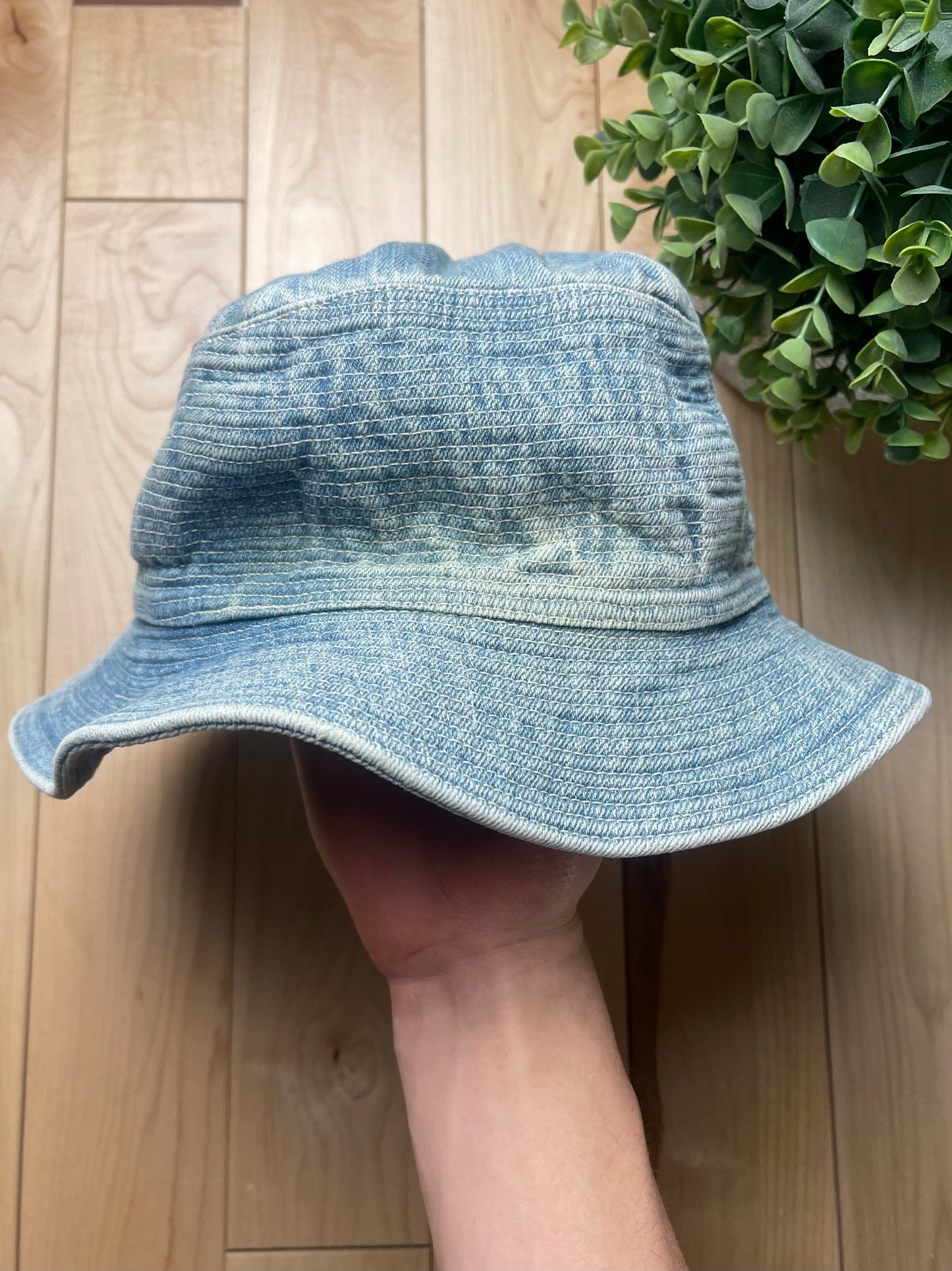 Kapital Old Man & The Sea Light Wash Denim Bucket Hat