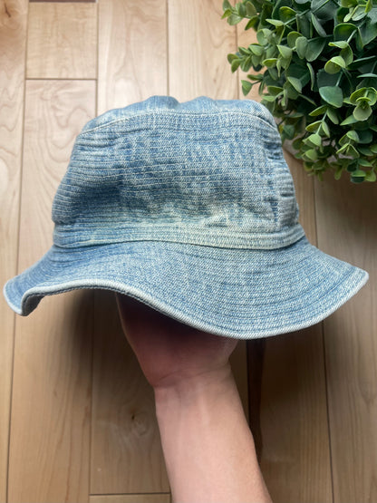 Kapital Old Man & The Sea Light Wash Denim Bucket Hat