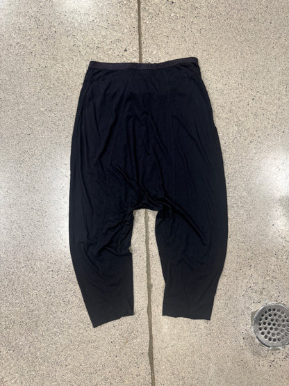 2000s Rick Owens ‘Lillies’ Drop Crotch Cotton ‘Pod’ Shorts