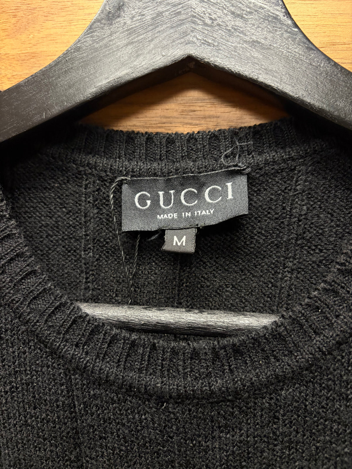 AW1995 Gucci by Tom Ford Black Wool Knit Sweater Vest