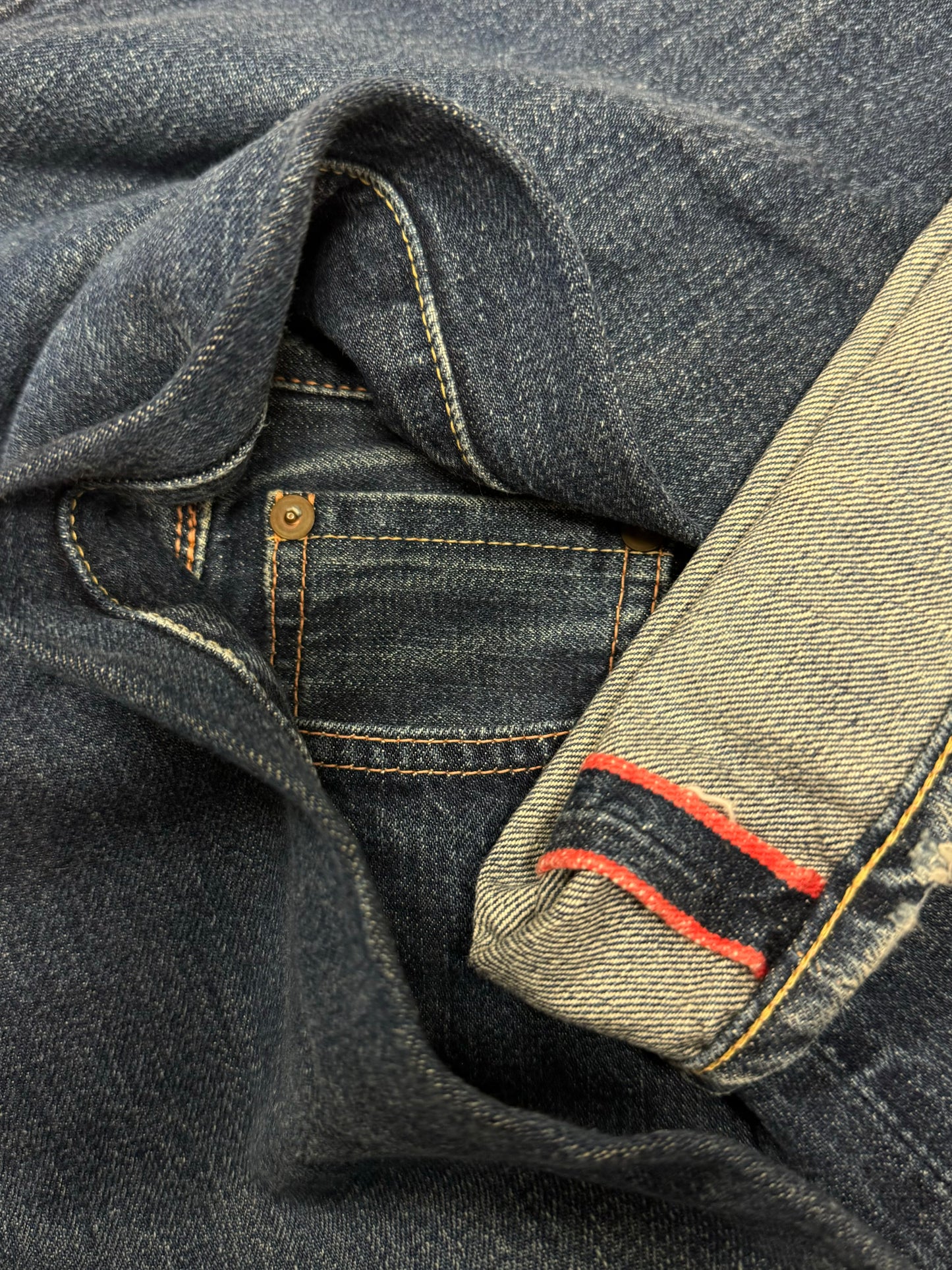 Kapital 12oz Raw Blue Bootcut Selvedge Denim