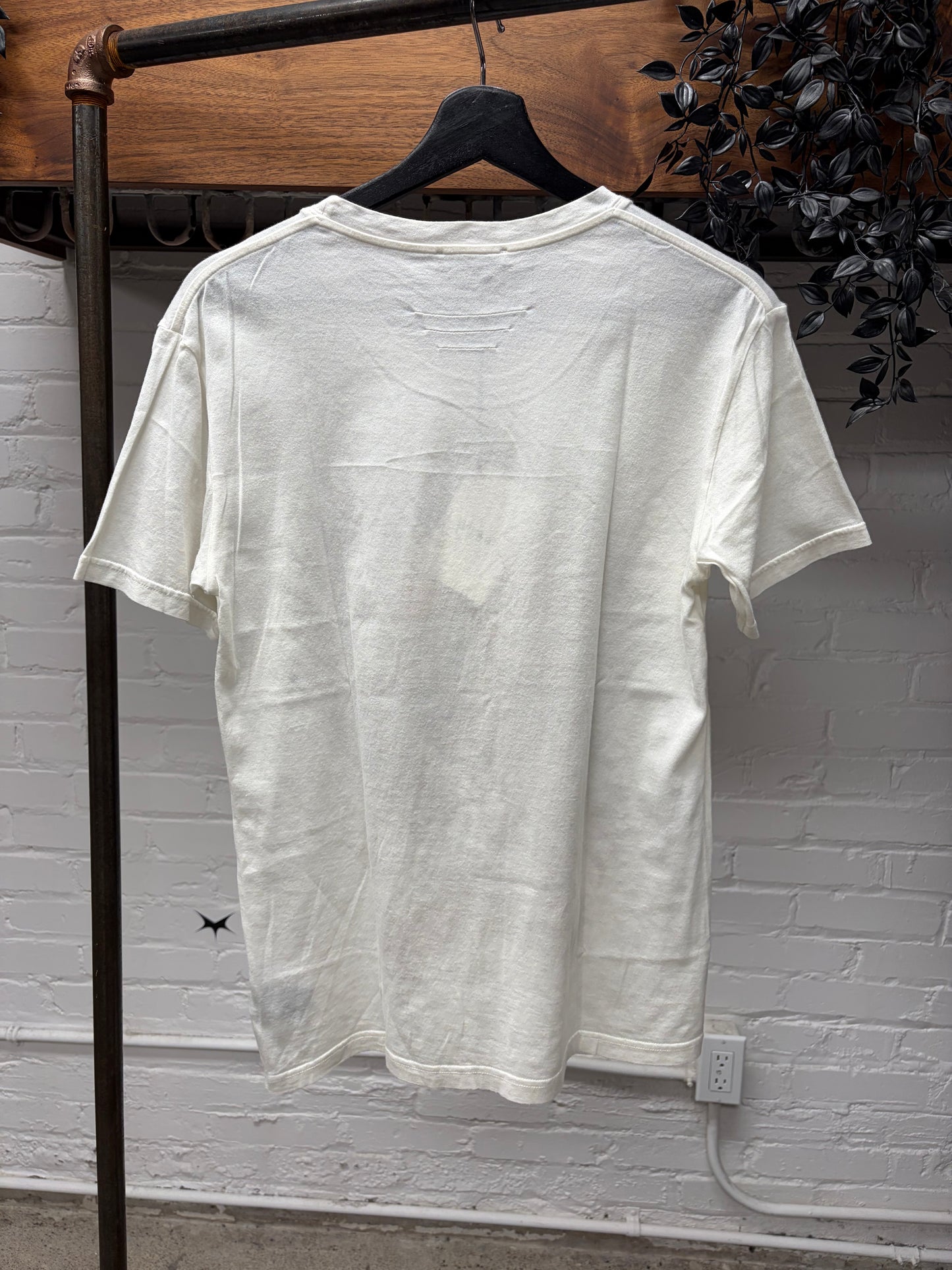 SS2016 Balmain ‘Thorn Crest’ White Logo Graphic T-Shirt