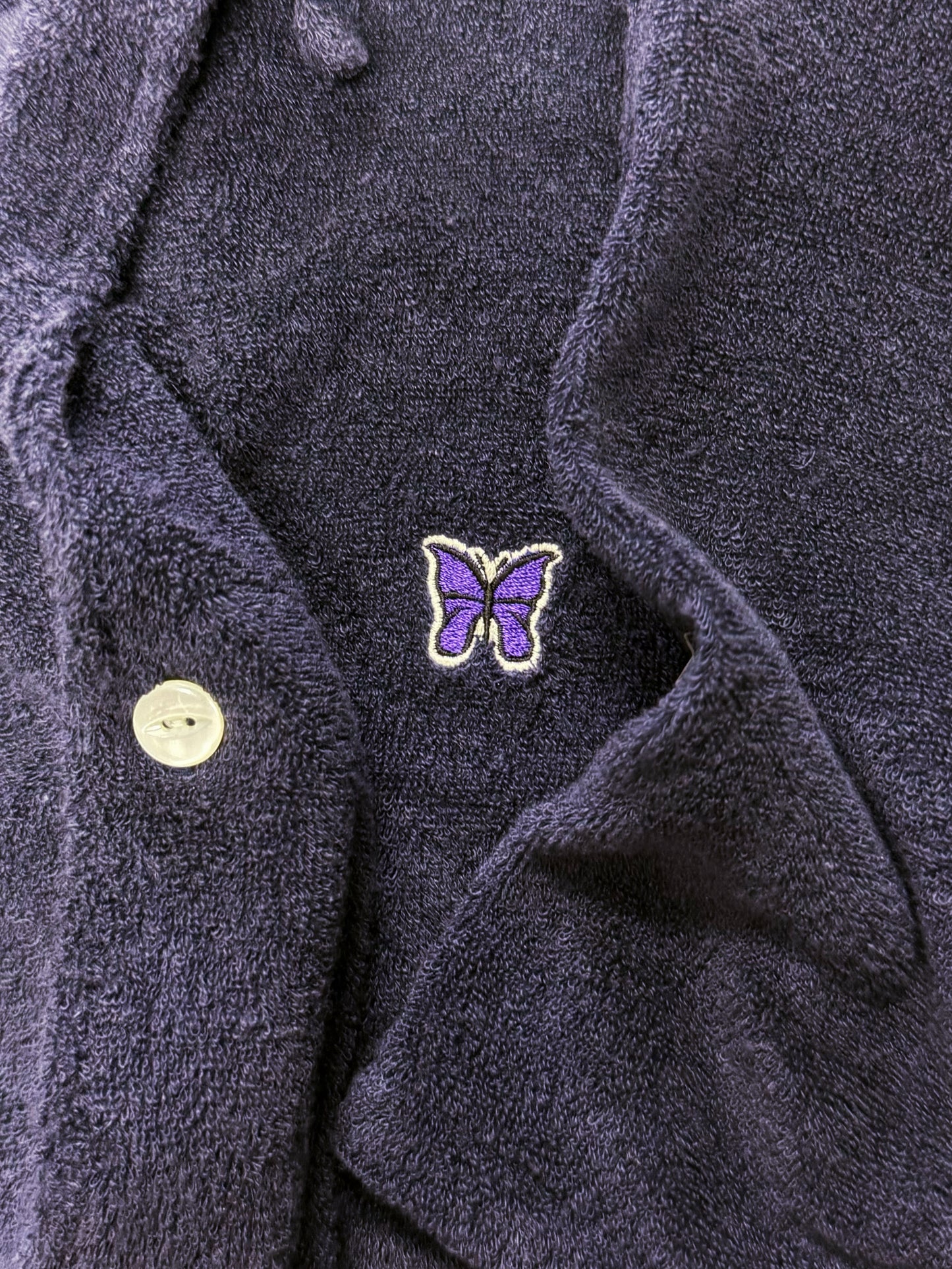 Needles Purple Towel Polo