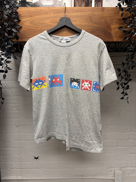 Comme Des Garçons Shirt x Invader Split Graphic T-Shirt