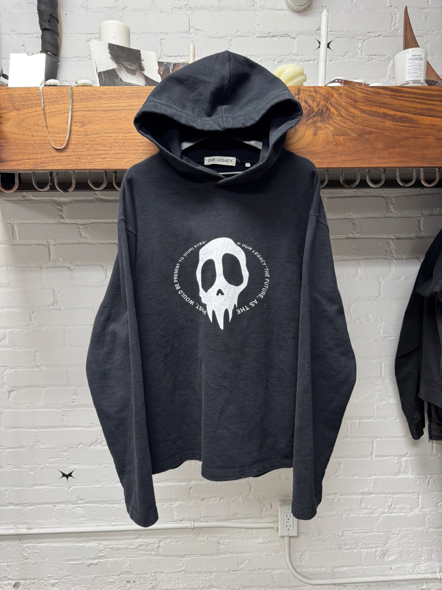 Our Legacy ‘Maverick Skull’ Black Pullover Hoodie