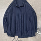 Issey Miyake ‘Pleats Please’ Navy Blue Pleated Windbreaker