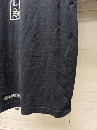 Vintage Chrome Hearts ‘T-Bar Logo’ Faded Black T-Shirt