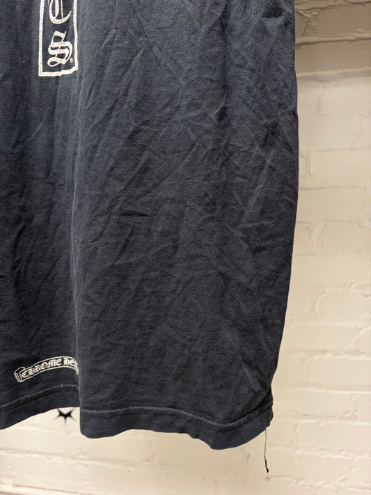 Vintage Chrome Hearts ‘T-Bar Logo’ Faded Black T-Shirt