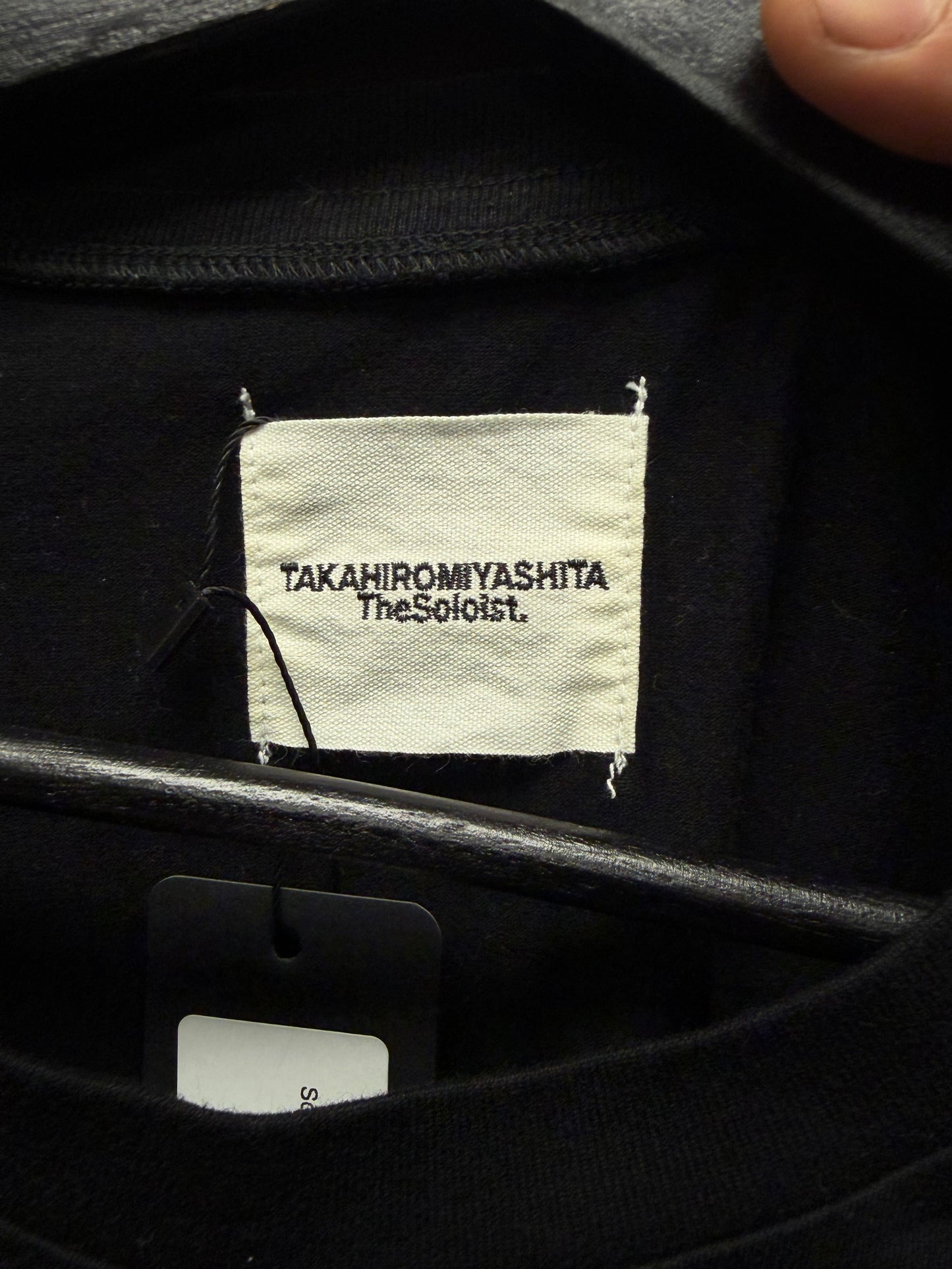 SS2021 Takahiro Miyashita the Soloist ‘Design Process’ Black Script T-Shirt