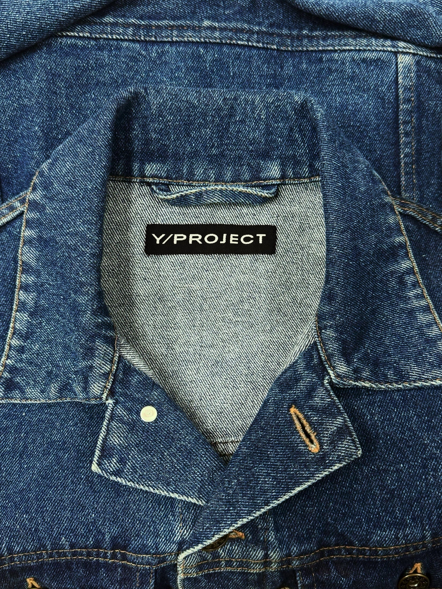 Y-Project Elongated Arm Denim Trucker Jacket