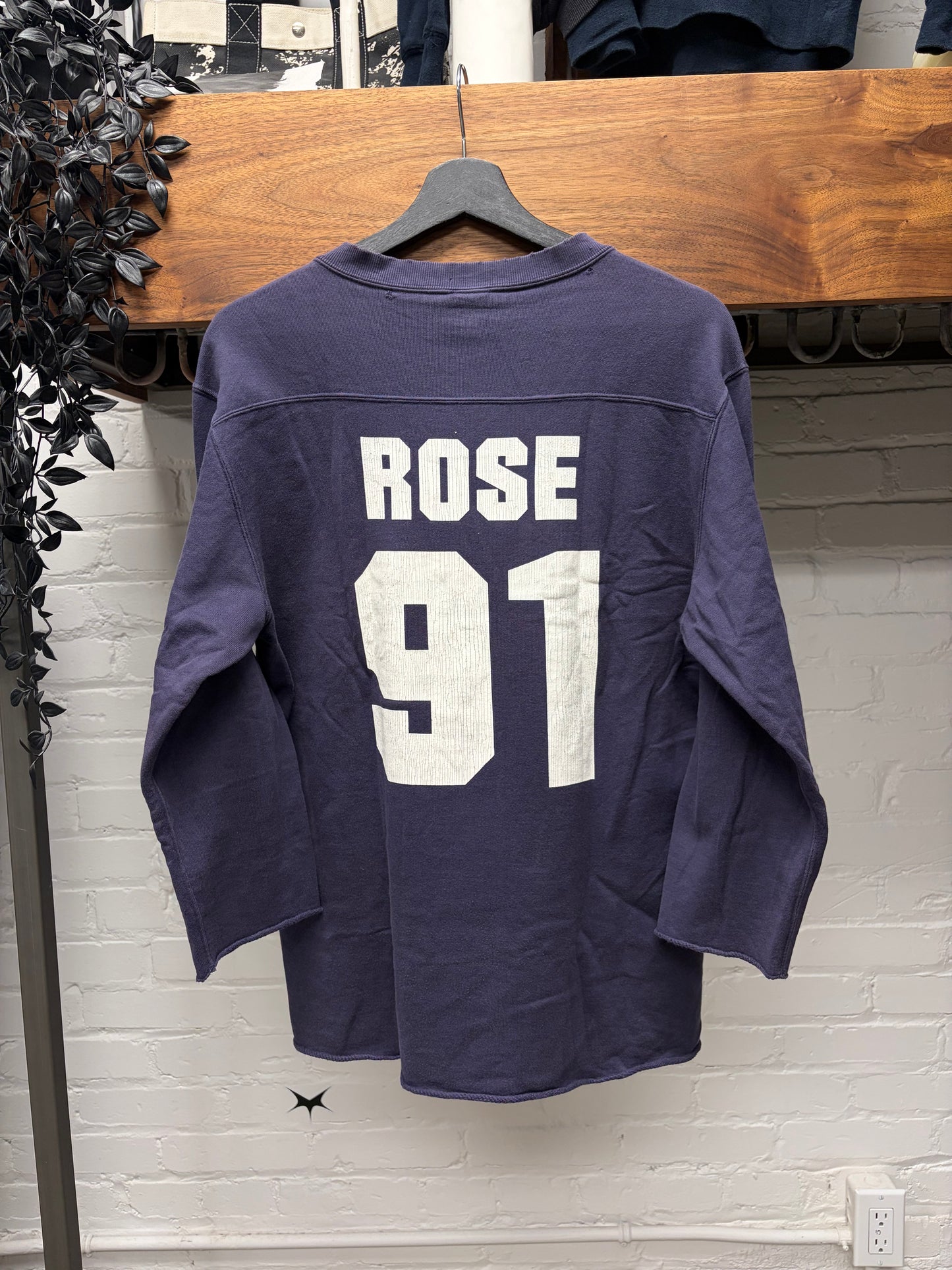 SS2006 Number (N)ine Welcome To the Shadows’ Purple ‘Axl Rose’ Jersey Sweatshirt