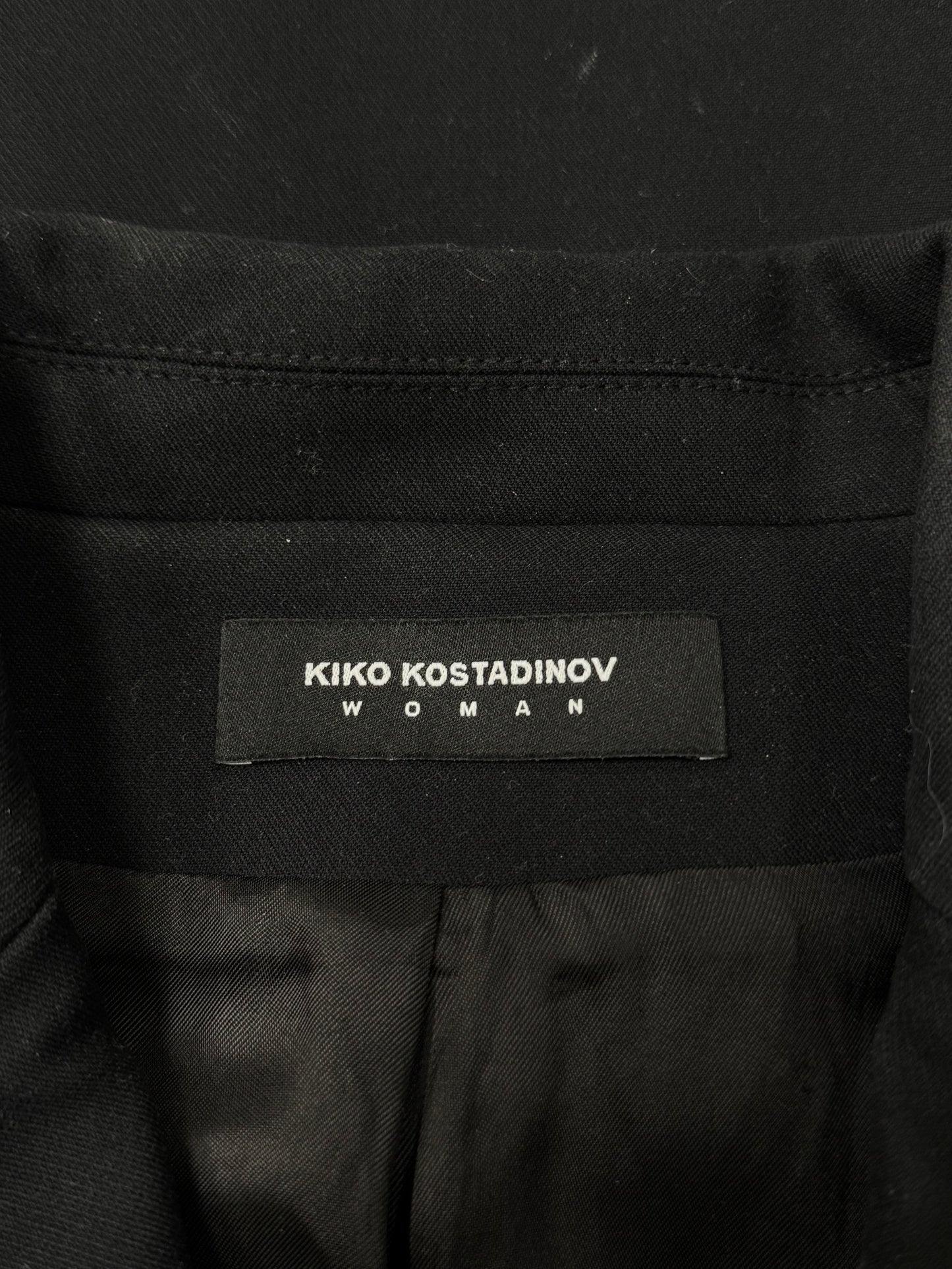 Kiko Kostadinov Cropped ‘Single Button’ Cargo Blazer