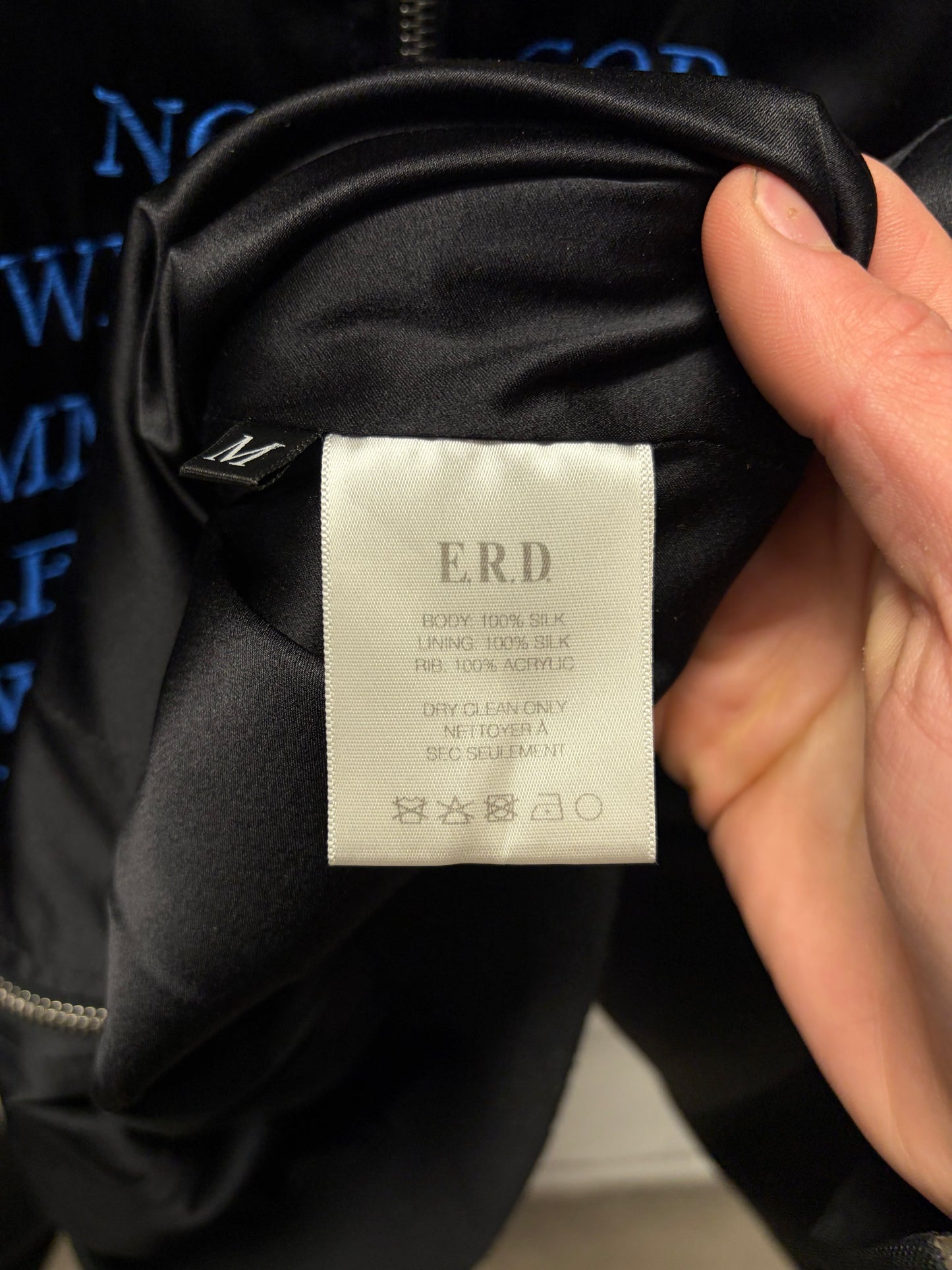 AW2017 Enfants Riches Deprimes ‘Germs’ Silk Bomber Jacket