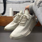 SS2021 Rick Owens ‘Phlegethon’ Milk White Leather Runners