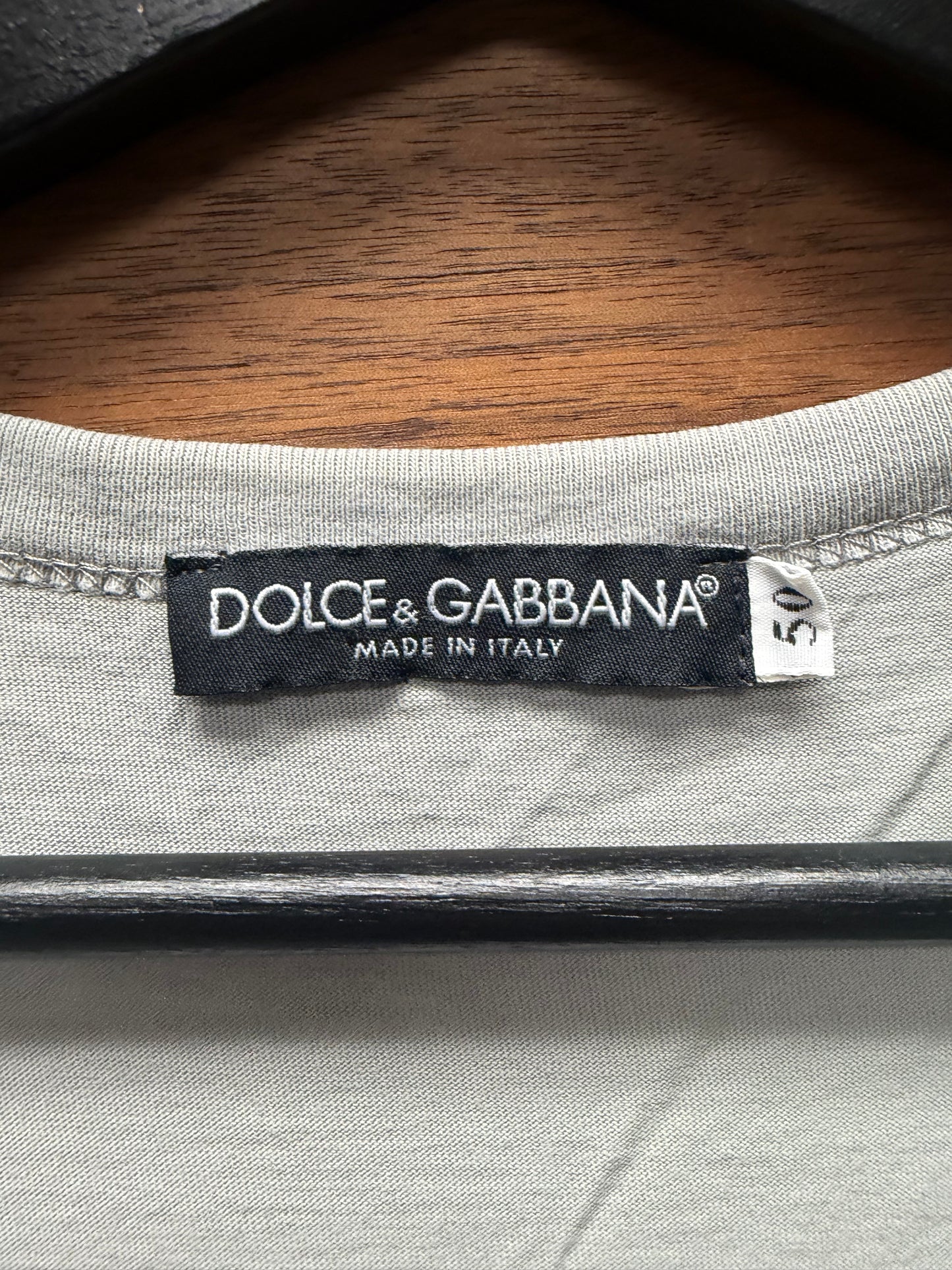 Vintage 2005 Dolce & Gabanna ‘Sunset Beach’ Grey Cotton Tank Top