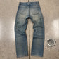 1999 Helmut Lang ‘Painter’ Washed Blue/Green Bootcut Denim