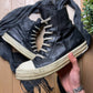 Rick Owens Mainline Leather Ramones High Top Sneakers