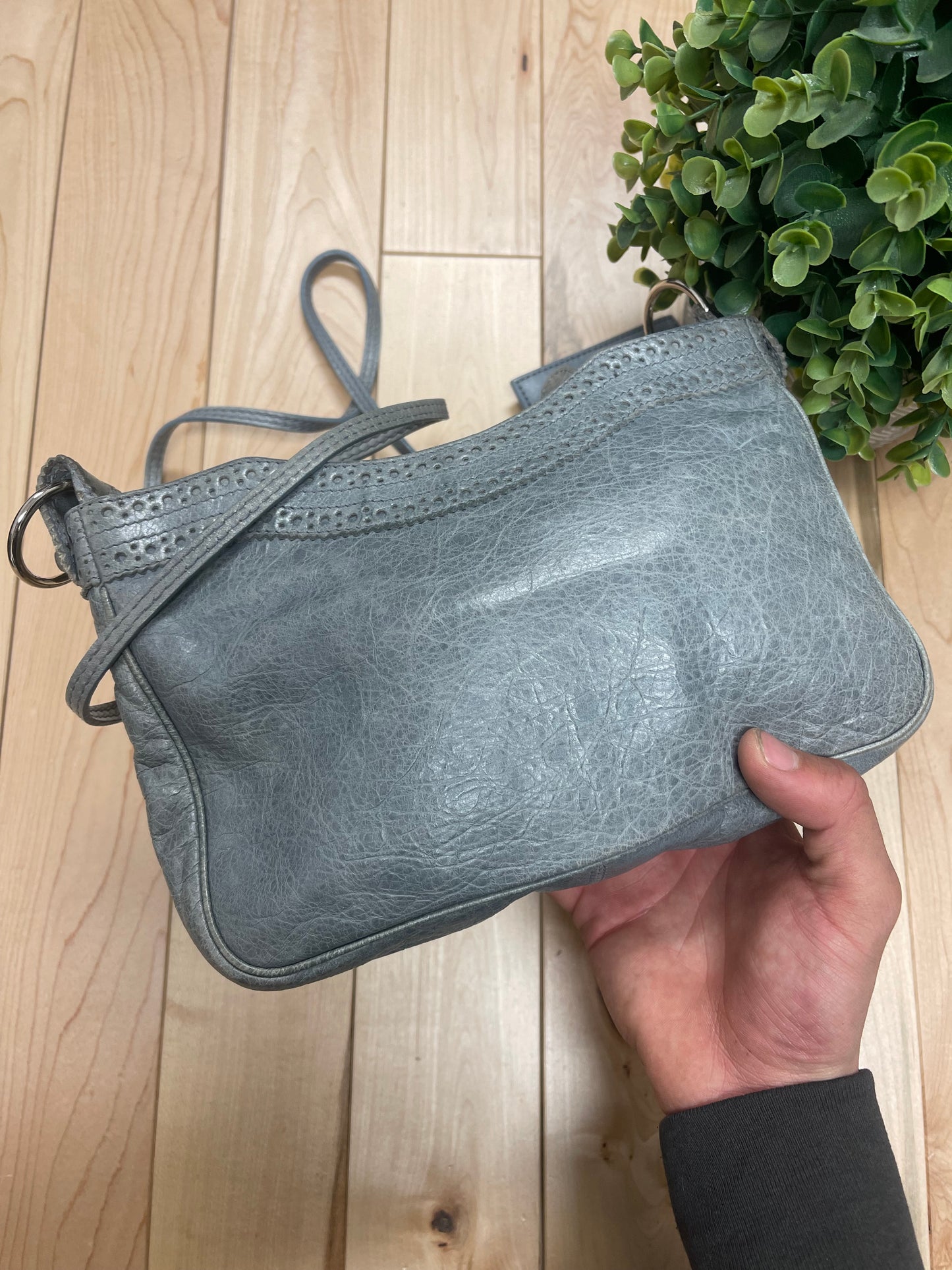 Balenciaga Mini Grey Calfskin Leather ‘City’ Bag