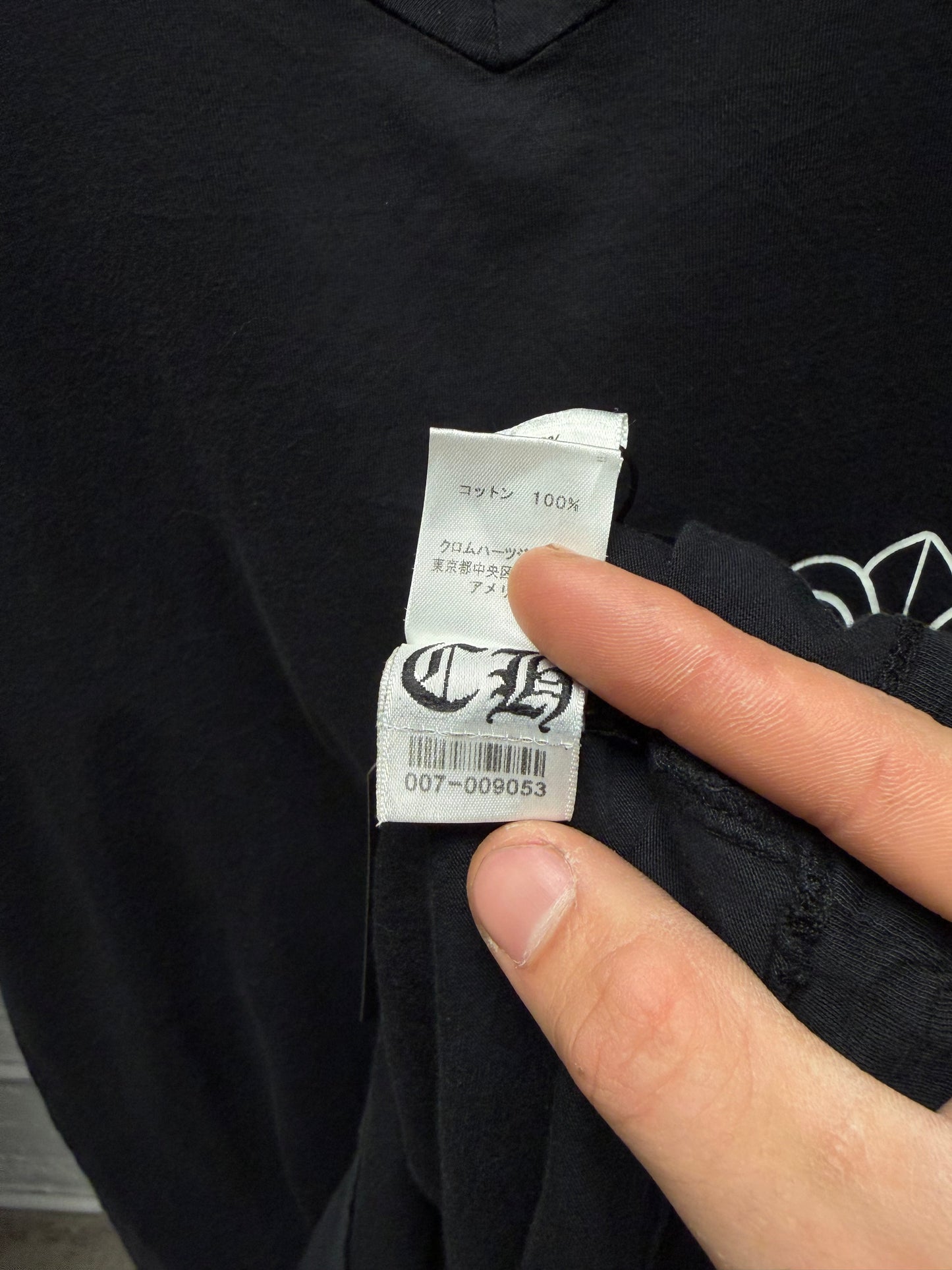 Chrome Hearts ‘Fleur De Lis/Scroll Logo’ Black Graphic T-Shirt