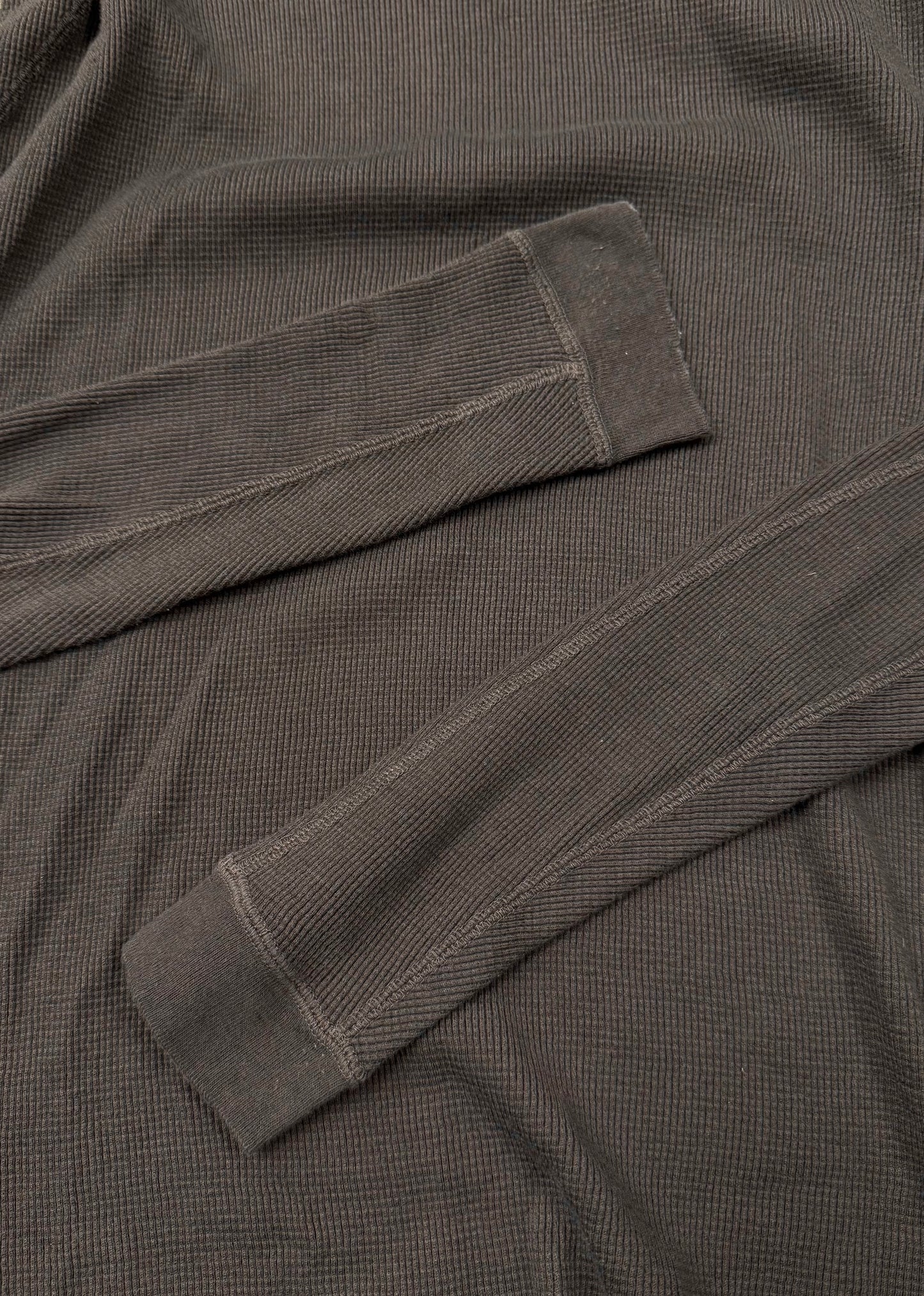 AW2014 Julius ‘Thermal’ Cashmere/Cotton ‘Exposed Seam’ Waffle Shirt