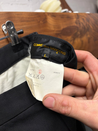 2010 Comme Des Garçons Black Cotton ‘Twist Seam’ Trouser